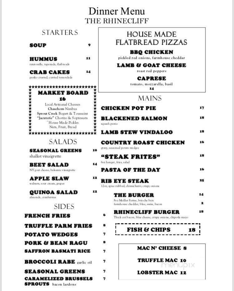 Menu page 1