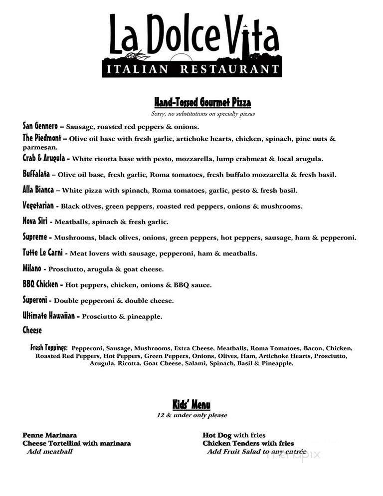 Menu page 2