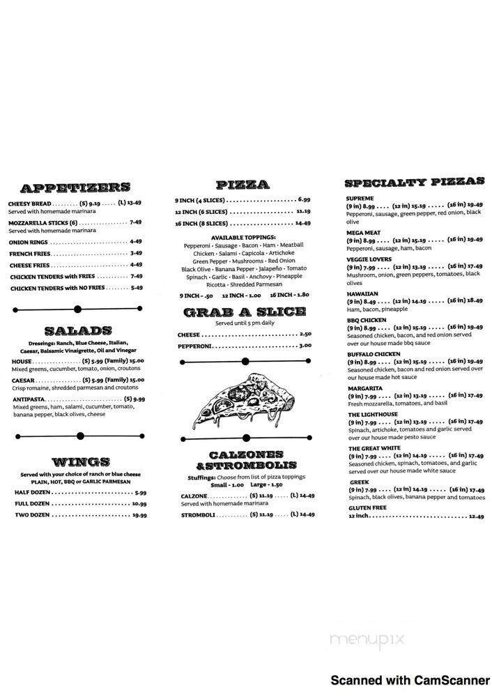 Menu page 1