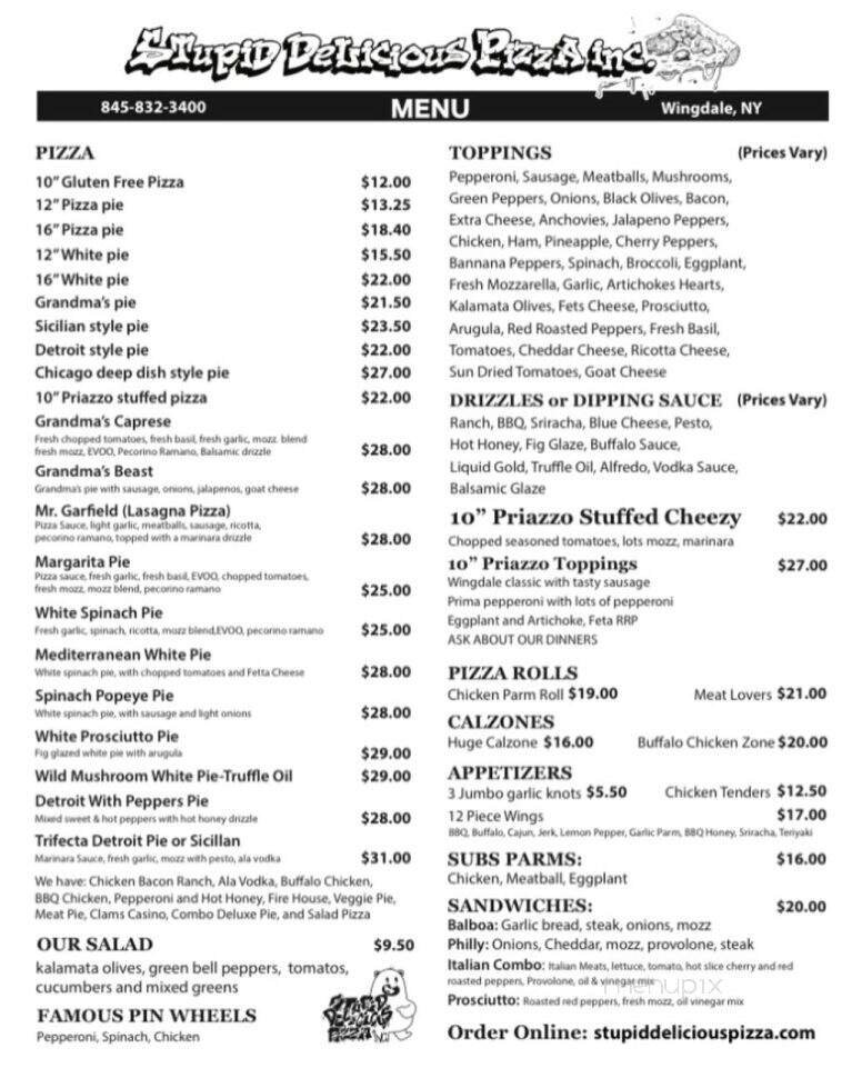 Menu page 1