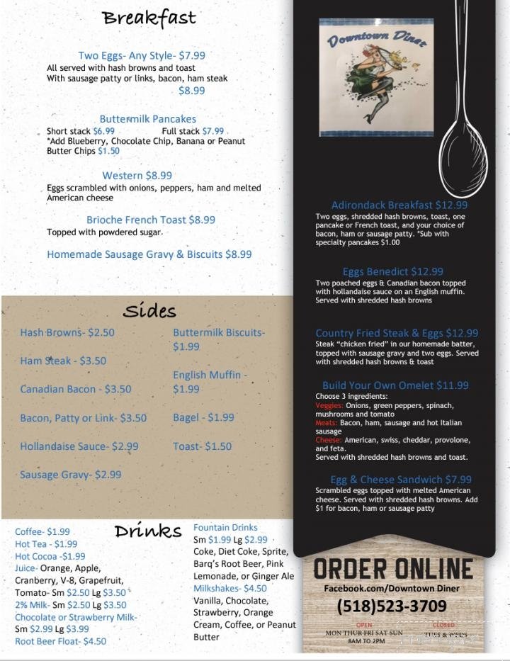 Menu page 1
