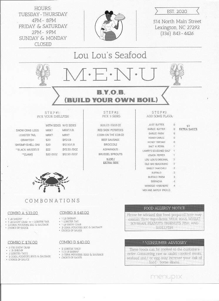 Menu page 2