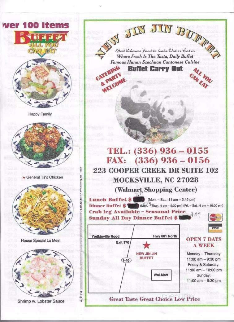 Menu page 1