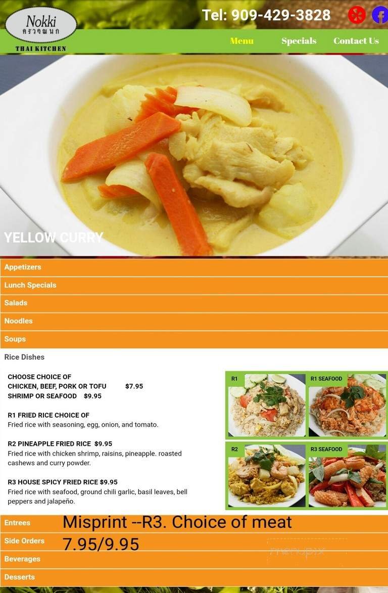 Menu page 3
