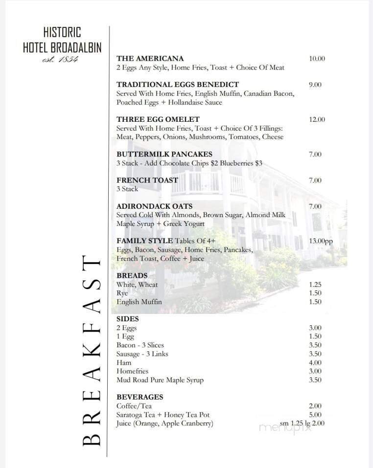 Menu page 1