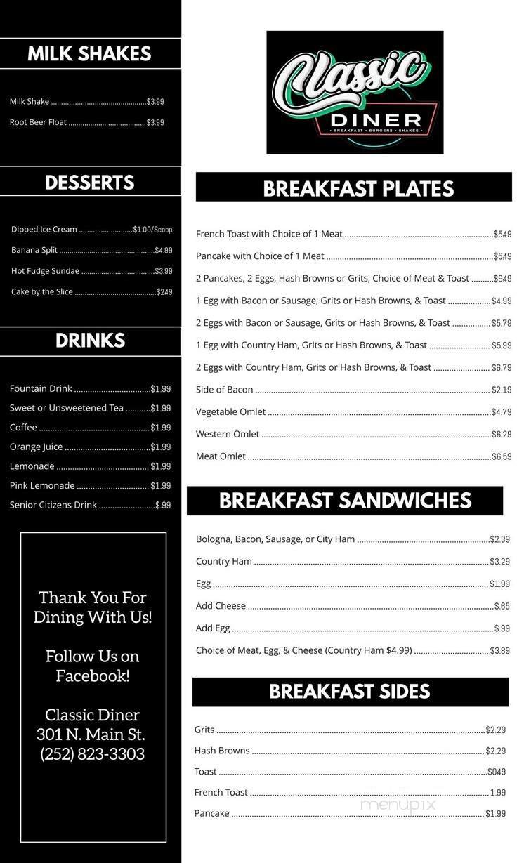 Menu page 1