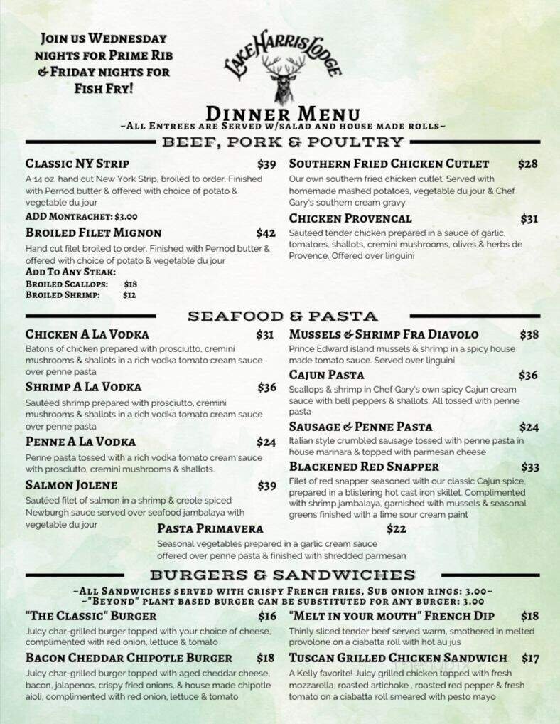 Menu page 2