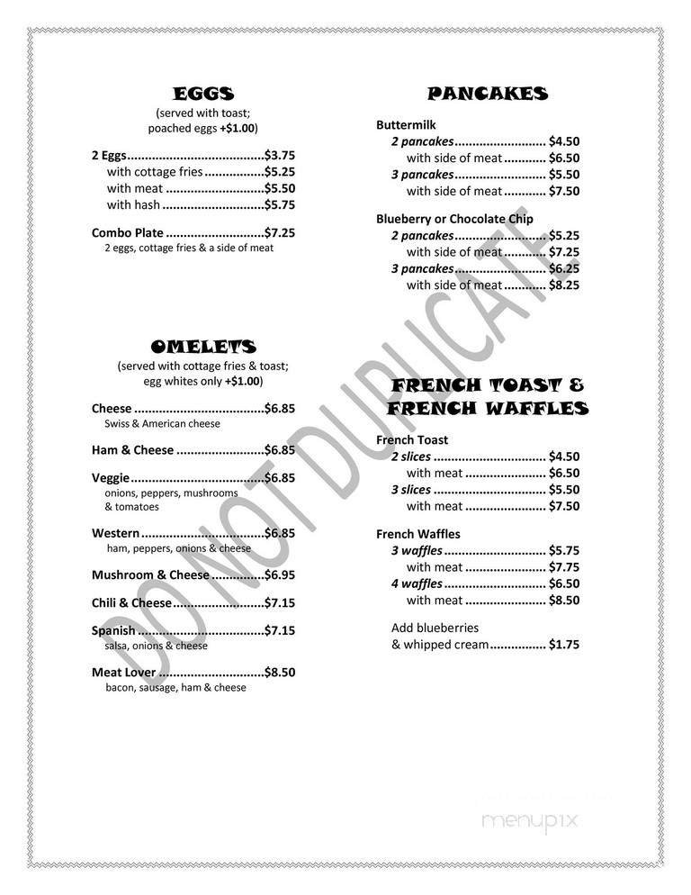 Menu page 1