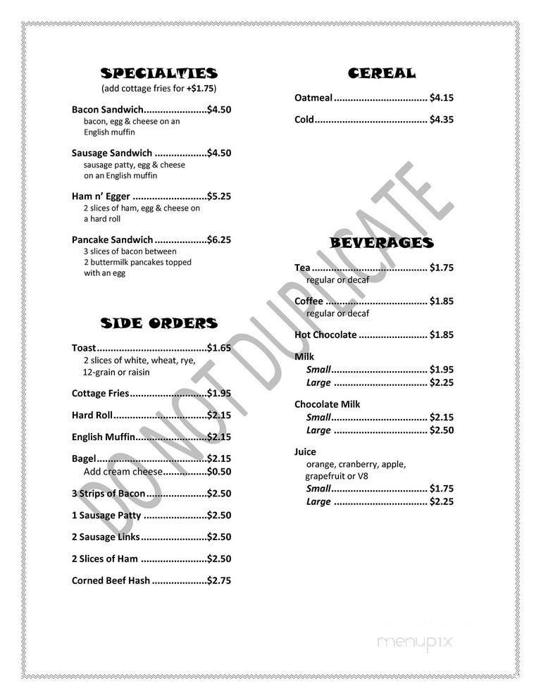 Menu page 2