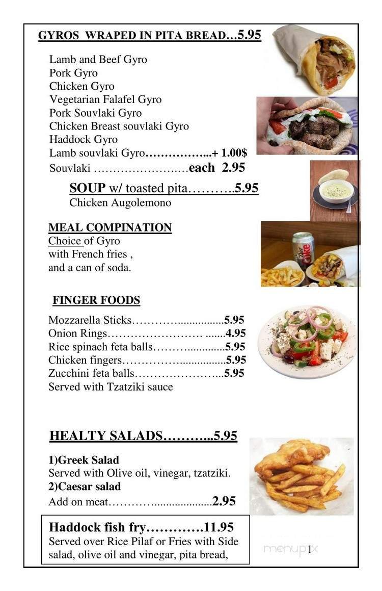Menu page 2