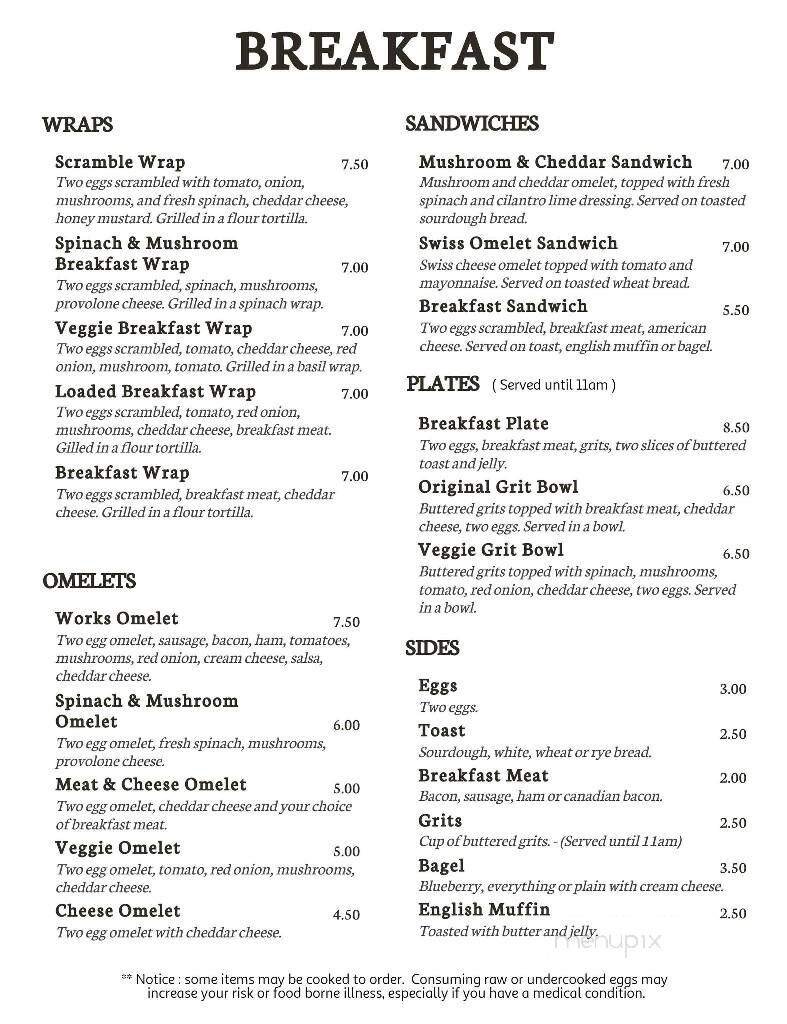Menu page 1