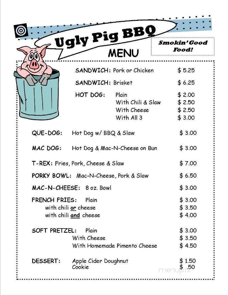 Menu page 1