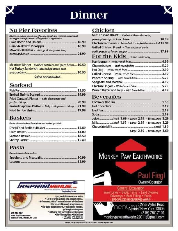 Menu page 2