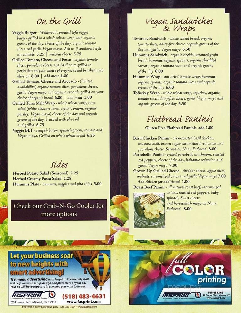 Menu page 2
