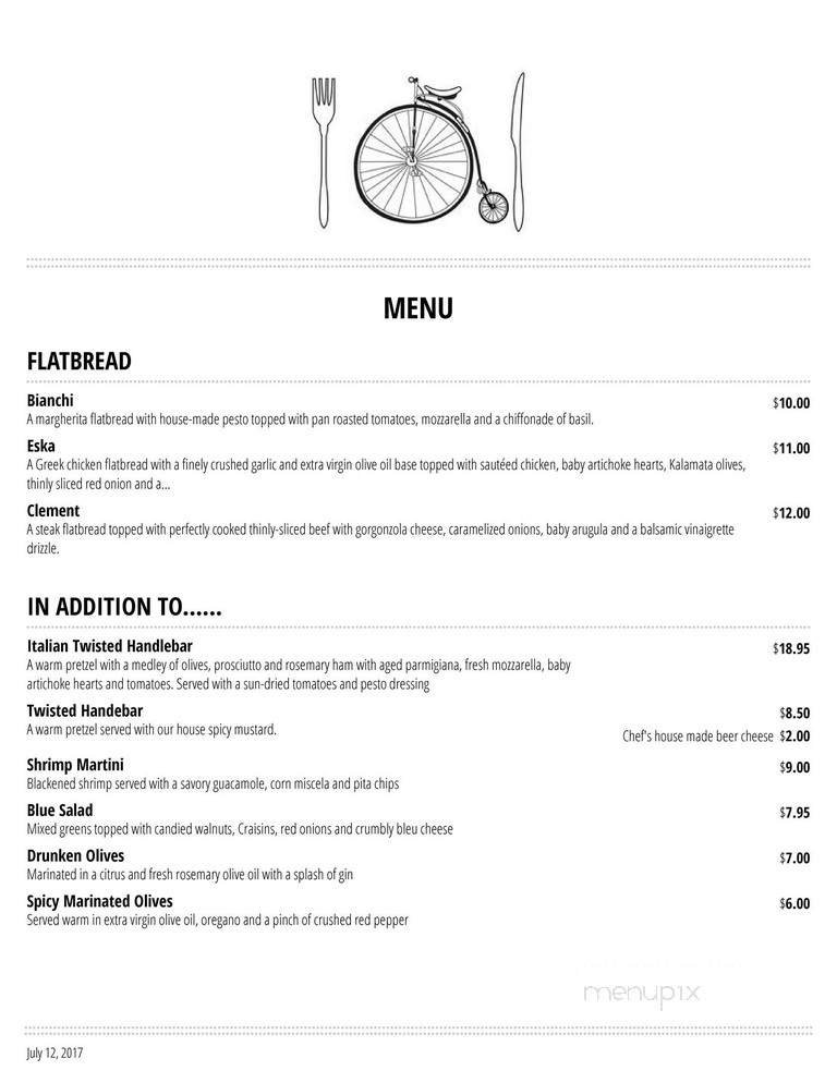 Menu page 1