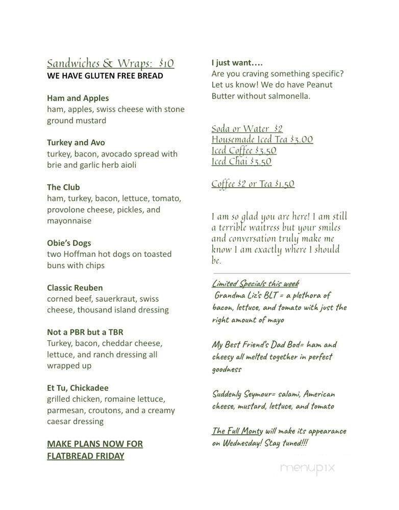 Menu page 2
