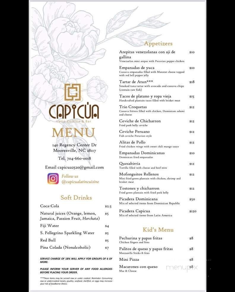 Menu page 1