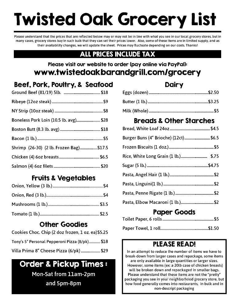 Menu page 2