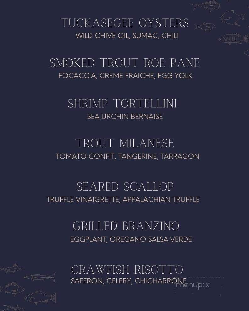 Menu page 1