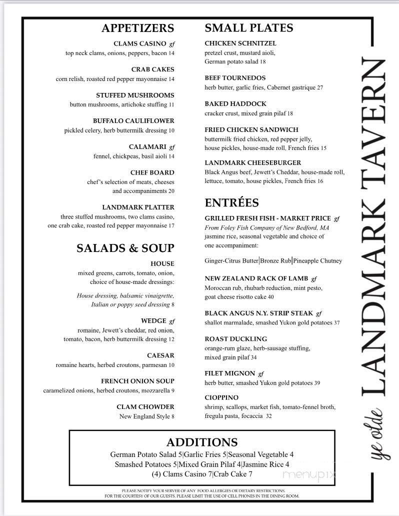 Menu page 1