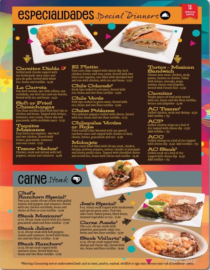 Menu page 2