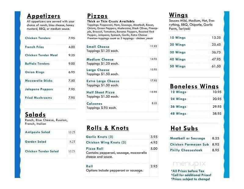 Menu page 2