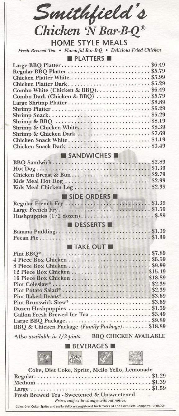Menu page 1