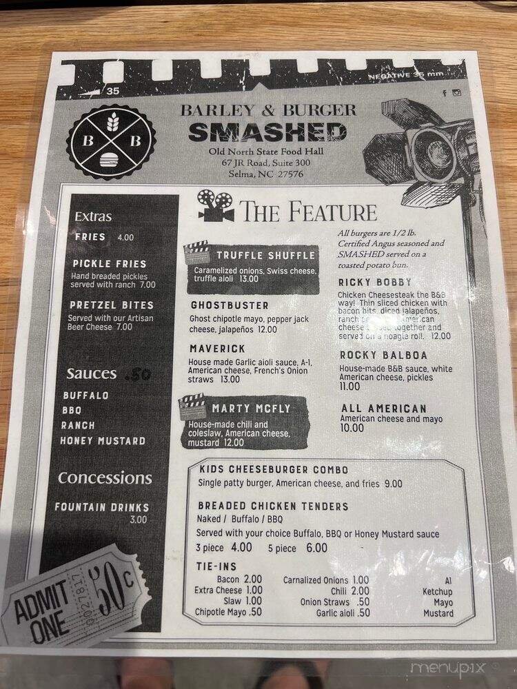 Menu page 1