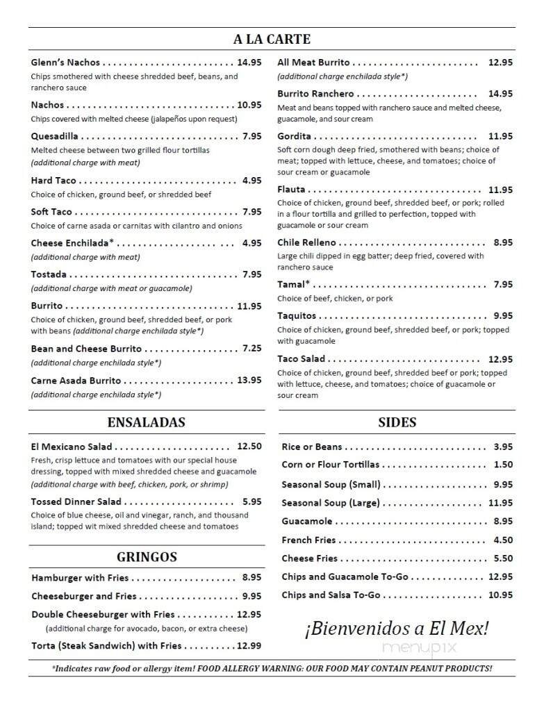 Menu page 2