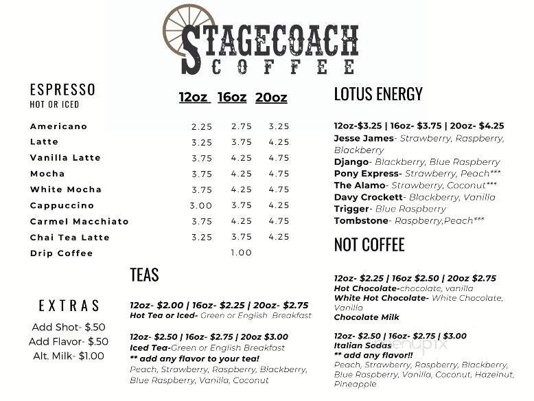 Menu page 1