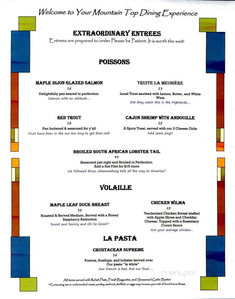 Menu page 2