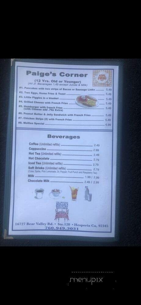 Menu page 2