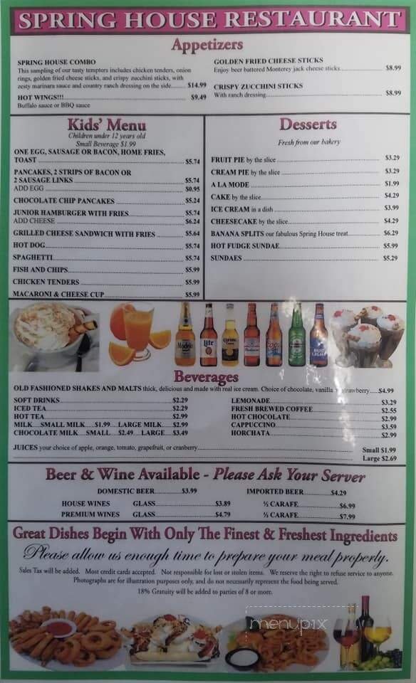 Menu page 2