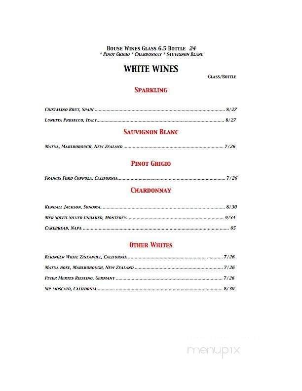 Menu page 1