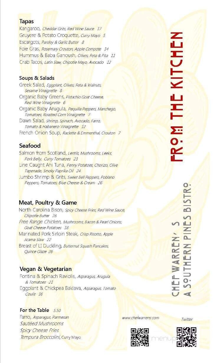 Menu page 1