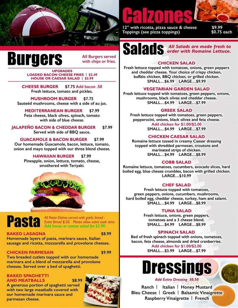 Menu page 1