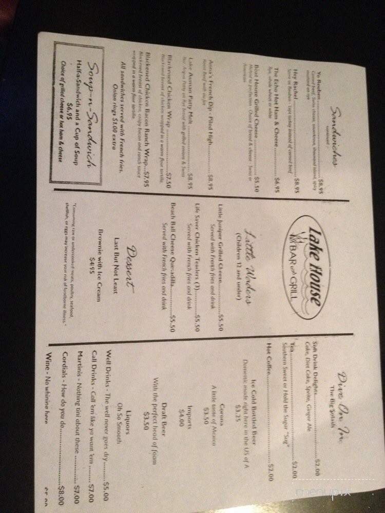 Menu page 1