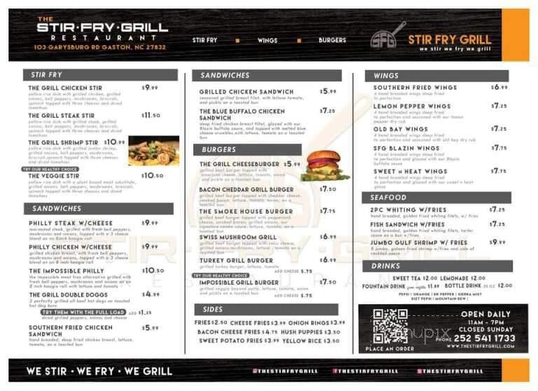 Menu page 1