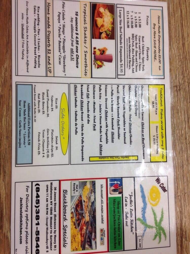 Menu page 1