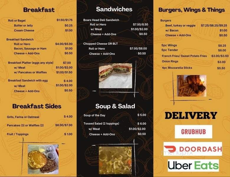 Menu page 1