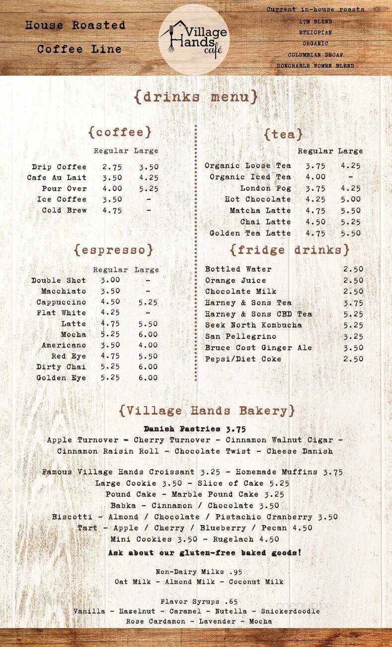 Menu page 1