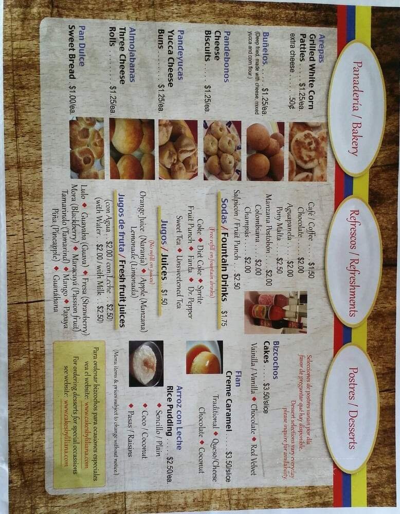Menu page 2