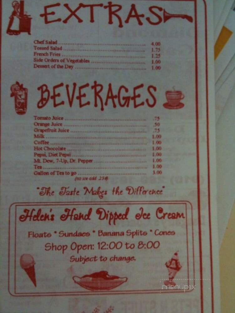 Menu page 1