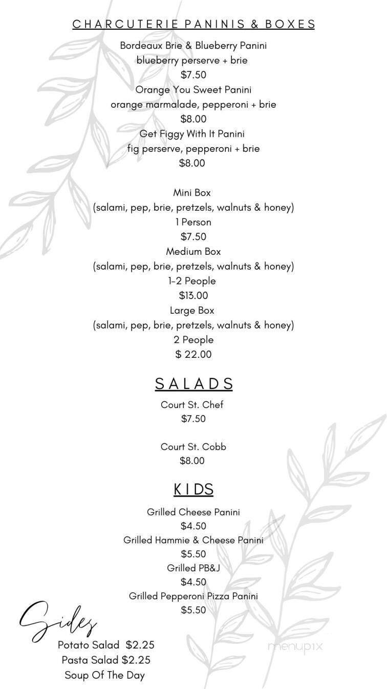 Menu page 1