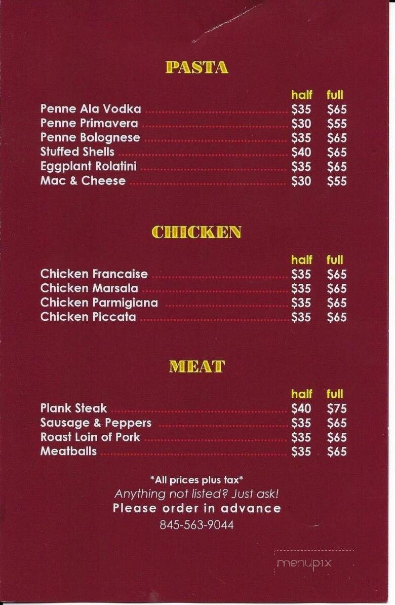 Menu page 1