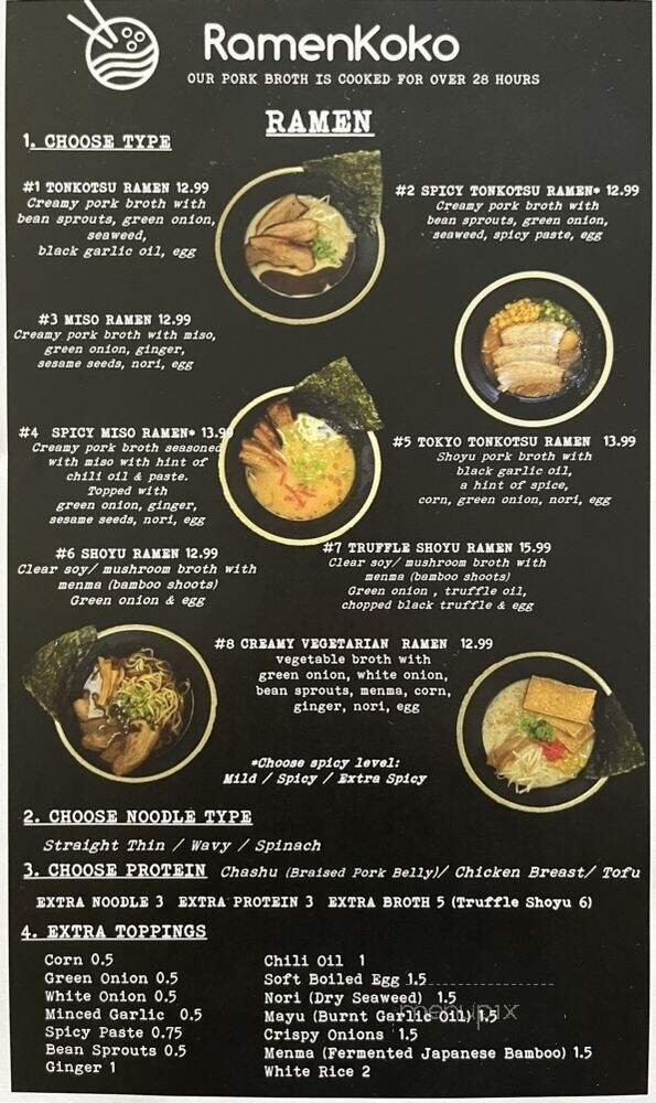 Menu page 2