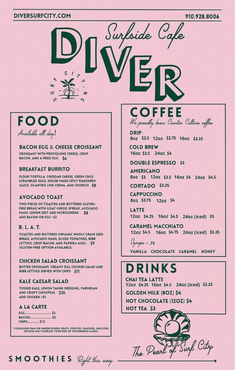 Menu page 1