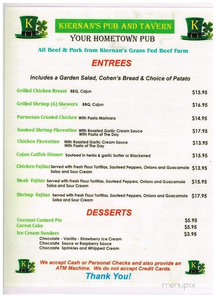 Menu page 2