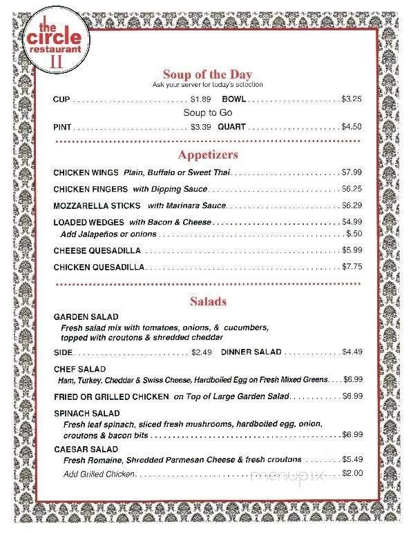 Menu page 1