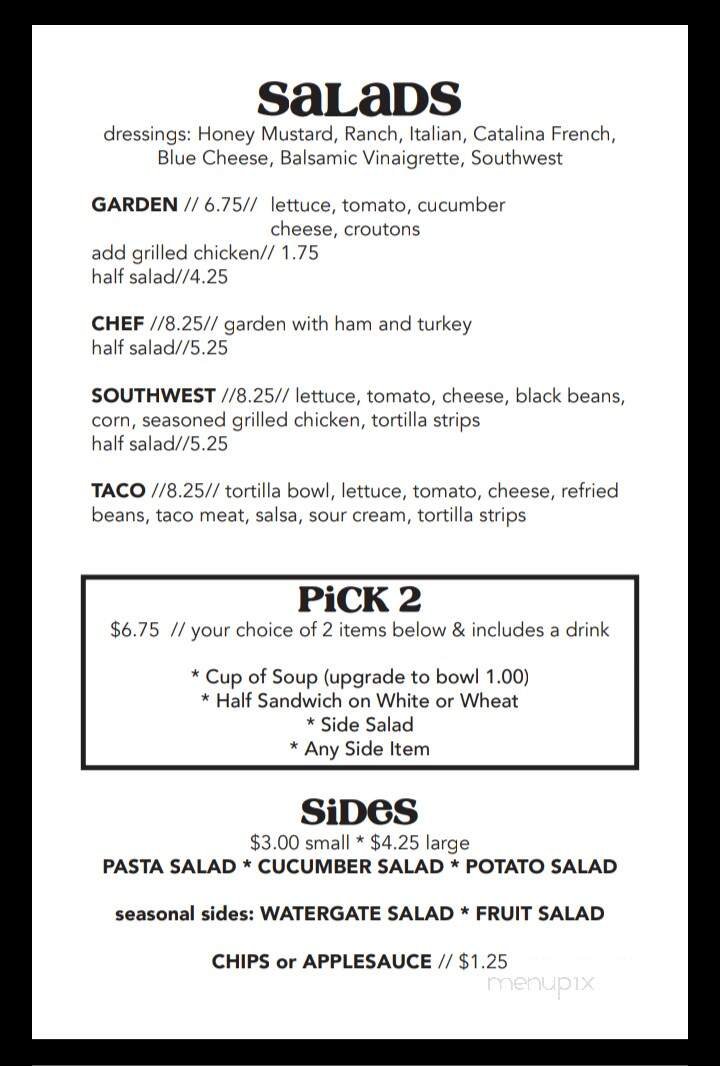 Menu page 2